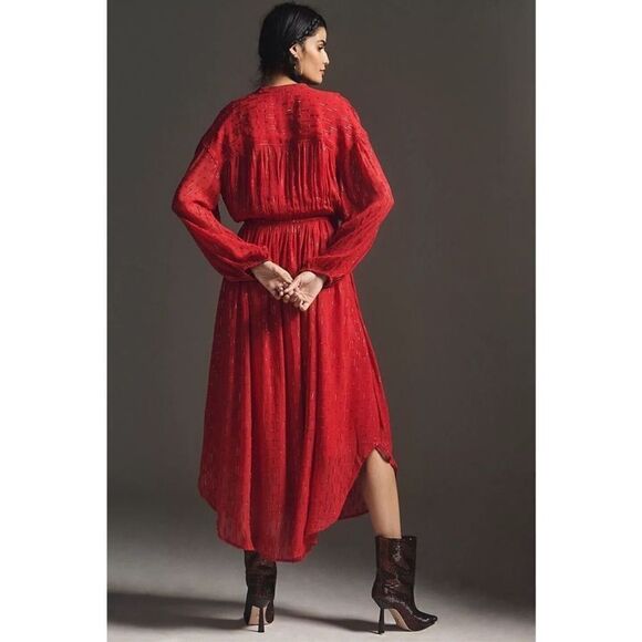 Anthropologie Allene Shimmer Maxi Dress S - Picture 5 of 7